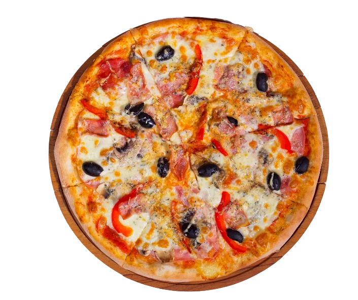 View of a pizza